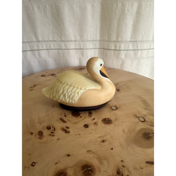 Vintage Jasco Pelican Bird Figurine Soft Sculpture Taiwan Mid Century Decor - Picture 3 of 6